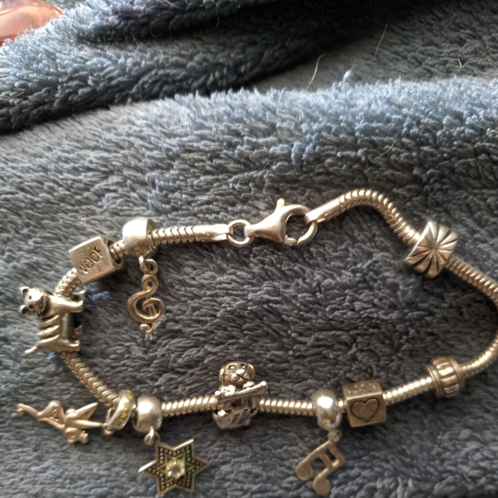 Charm bracelet, various animals,dog cat,musicfairy